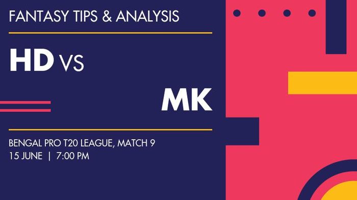 HD vs MK (Harbour Diamonds vs Murshidabad Kings), Match 9