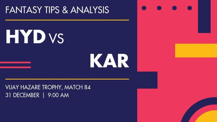 HYD vs KAR (Hyderabad vs Karnataka), Match 84