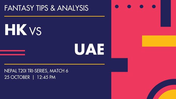 HK vs UAE (Hong Kong vs United Arab Emirates), Match 6