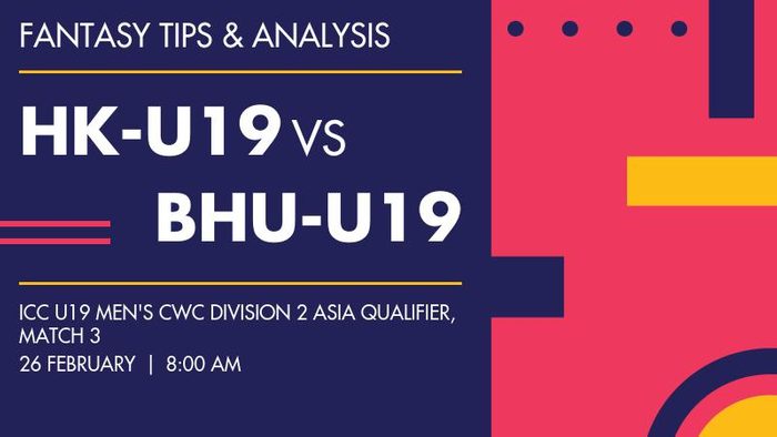 Hong Kong, China Under-19 बनाम Bhutan Under-19, Match 3