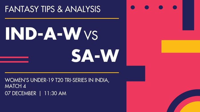 IND-A-W vs SA-W (India A Women Under-19 vs South Africa Women Under-19), Match 4