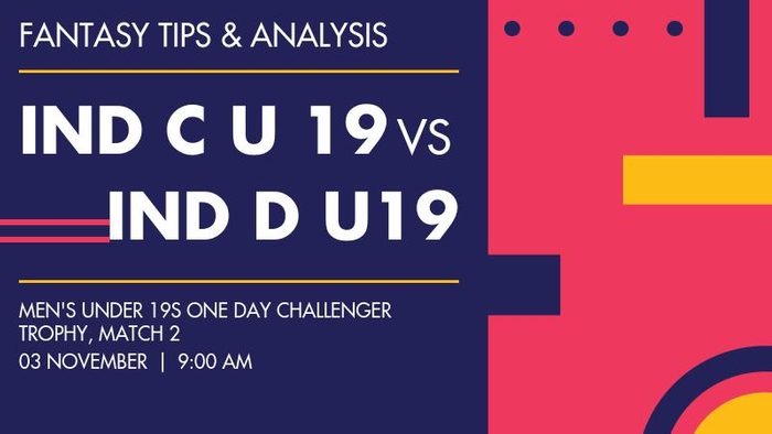 IND C U 19 vs IND D U19 (India C Under-19 vs India D Under-19), Match 2