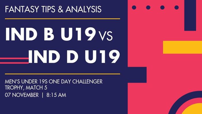 India B Under-19 बनाम India D Under-19, Match 5