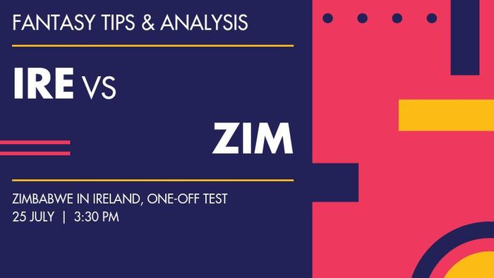 IRE vs ZIM (Ireland vs Zimbabwe), One-off Test