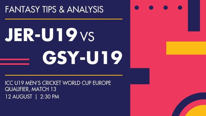 JER-U19 vs GSY-U19 (Jersey Under-19 vs Guernsey Under-19), Match 13