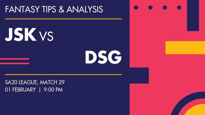 JSK vs DSG (Joburg Super Kings vs Durban's Super Giants), Match 29