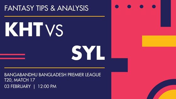 Khulna Tigers vs Sylhet Sunrisers