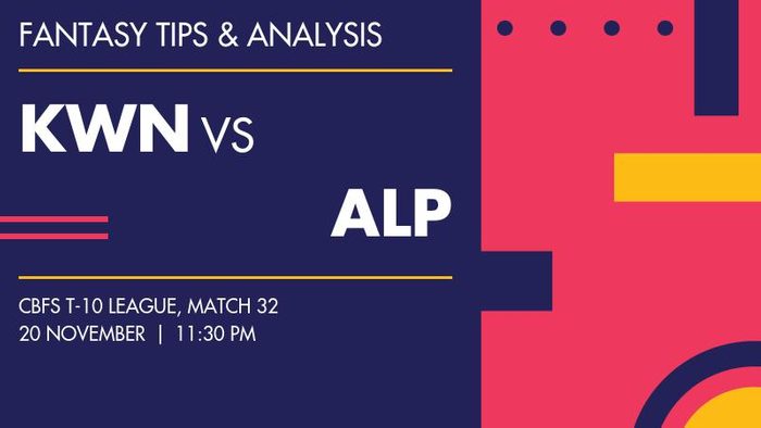 KWN vs ALP (Karwan Cricket Club vs Alif Pharma), Match 32