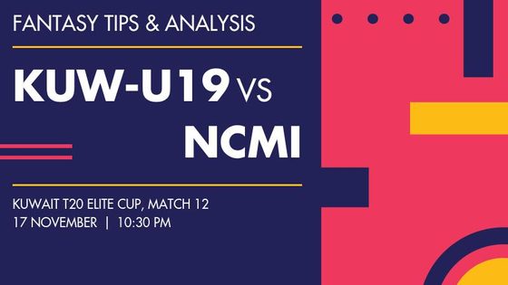 Kuwait Under-19 vs NCM Investment