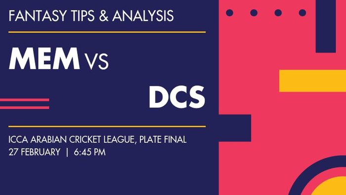 MEM vs DCS (Mid-East Metals vs DCC Starlets), Plate Final