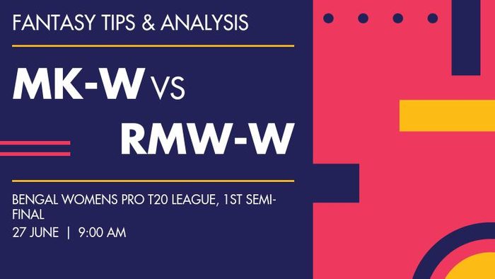 MK-W vs RMW-W (Murshidabad Kueens Womens vs Rashmi Medinipur Wizards Womens), 1st Semi-Final