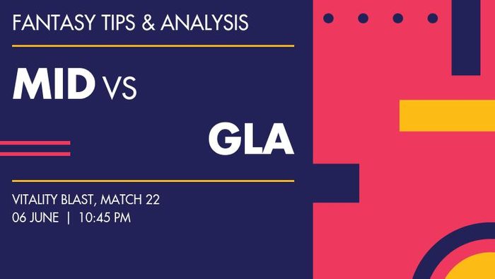 MID vs GLA (Middlesex vs Glamorgan), Match 22
