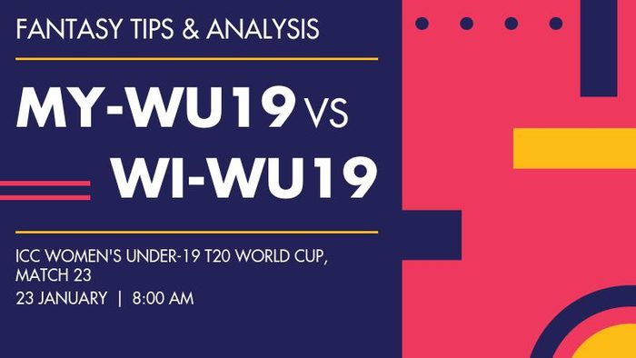 MY-WU19 vs WI-WU19 (Malaysia Women Under-19 vs West Indies Women Under-19), Match 23