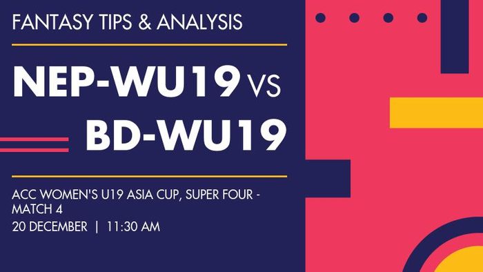 Nepal Women Under-19 बनाम Bangladesh Women Under-19, Super Four - Match 4