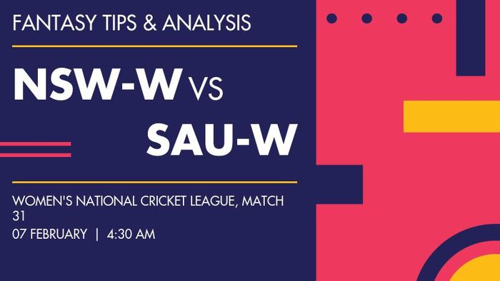 NSW-W vs SAU-W (New South Wales Breakers vs South Australian Scorpions), Match 31