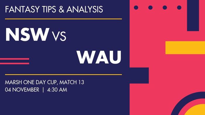 NSW vs WAU (New South Wales vs Western Australia), Match 13