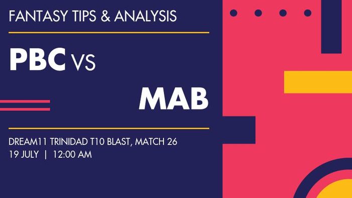 PBC vs MAB (Parakeet Buccaneers vs Mad Bulls), Match 26