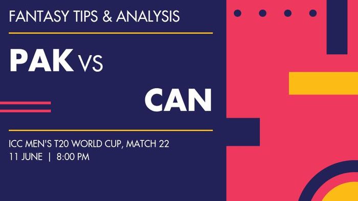 PAK vs CAN (Pakistan vs Canada), Match 22