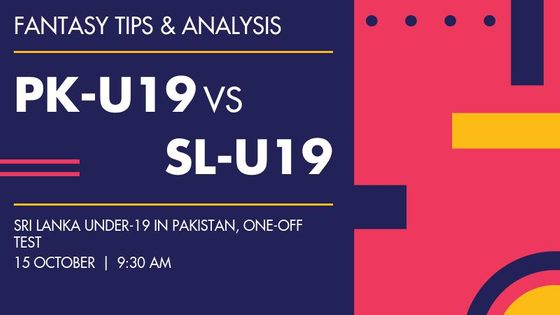 Pakistan Under-19 vs Sri Lanka Under-19