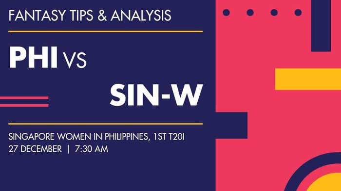 PHI vs SIN-W (Philippines Women vs Singapore Women), 1st T20I