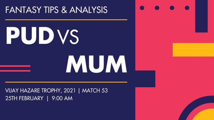 PUD vs MUM, Match 53