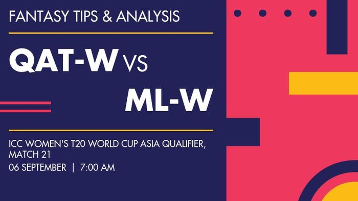 QAT-W vs ML-W (Qatar Women vs Malaysia Women), Match 21