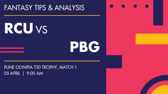 RCU vs PBG (Recreation Cricket Club vs Punit Balan Group), Match 1