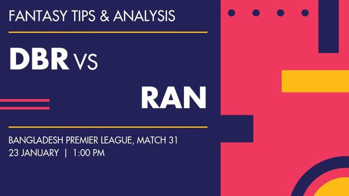 DBR vs RAN (Durbar Rajshahi vs Rangpur Riders), Match 31