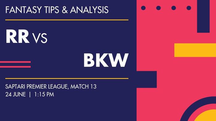 RR vs BKW (Rupani Riders vs Bajaj Khadak Warriors), Match 13