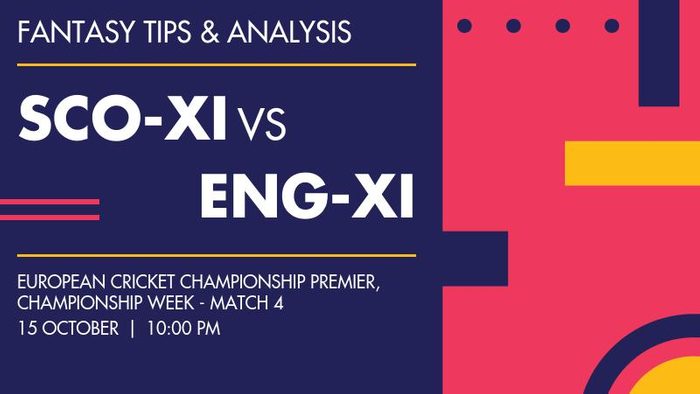 SCO-XI vs ENG-XI (Scotland XI vs England XI), Championship Week - Match 4