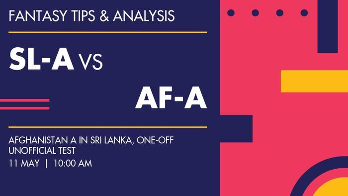 SL-A vs AF-A (Sri Lanka A vs Afghanistan A), One-off unofficial Test