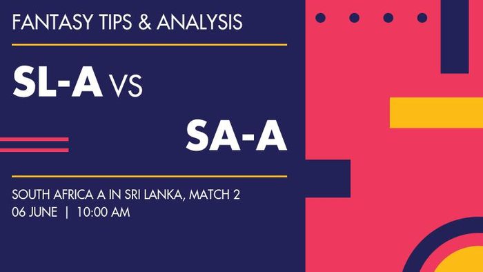 Sri Lanka A बनाम South Africa A, Match 2