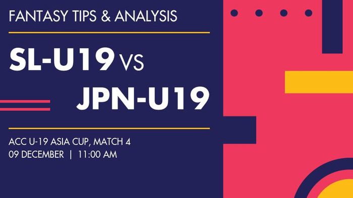 SL-U19 vs JPN-U19 (Sri Lanka Under-19 vs Japan Under-19), Match 4