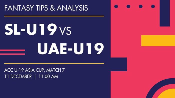 Sri Lanka Under-19 बनाम United Arab Emirates Under-19, Match 7