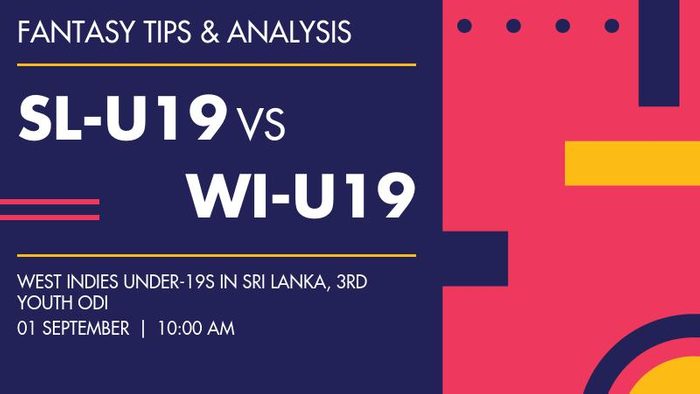 SL-U19 vs WI-U19 (Sri Lanka Under-19 vs West Indies Under-19), 3rd Youth ODI