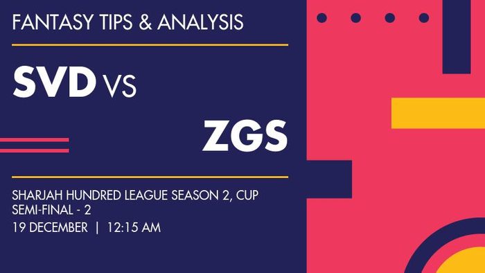 SVD vs ZGS (Seven Districts vs Z Games Strikers), Cup Semi-Final - 2