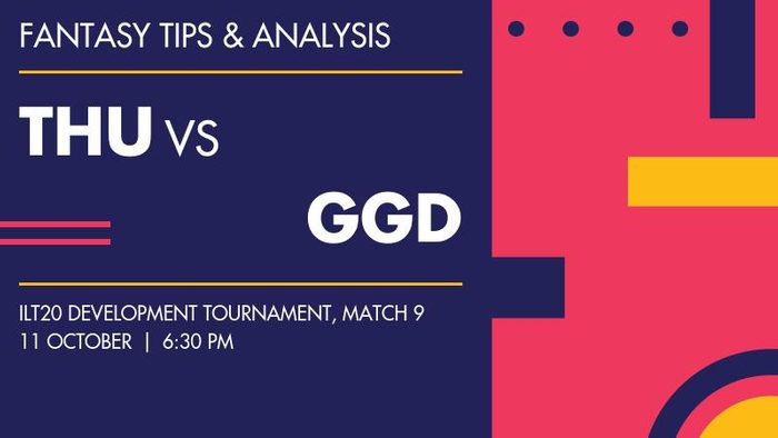 ILT20 Thunderbolts बनाम Gulf Giants Development, Match 9