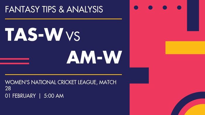 TAS-W vs AM-W (Tasmania Women vs ACT Meteors), Match 28