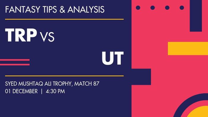 TRP vs UT (Tripura vs Uttarakhand), Match 87