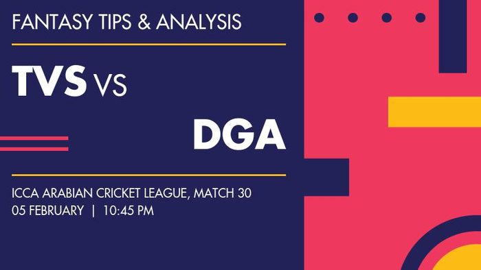 TVS vs DGA (The Vision Shipping vs Dubai Gymkhana), Match 30