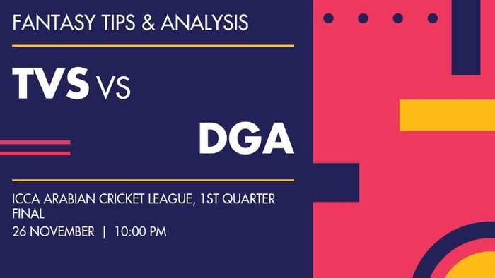 TVS vs DGA (The Vision Shipping vs Dubai Gymkhana), 1st Quarter Final