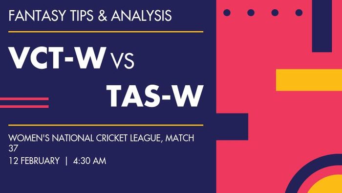 VCT-W vs TAS-W (Victoria Women vs Tasmania Women), Match 37