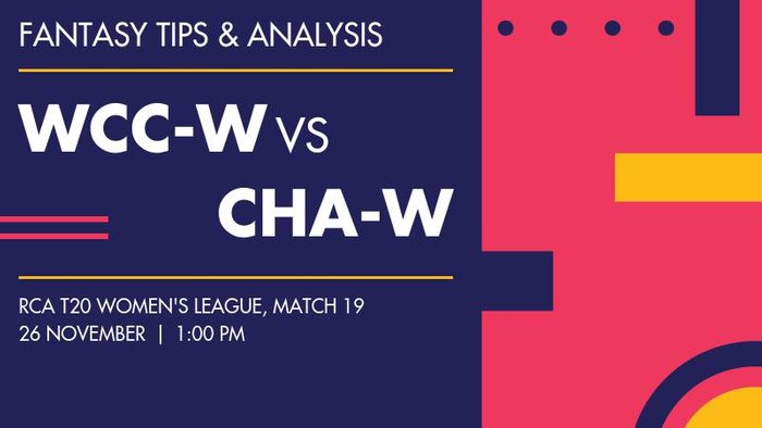 WCC-W vs CHA-W (White Clouds CC Women vs Charity CC Women), Match 19