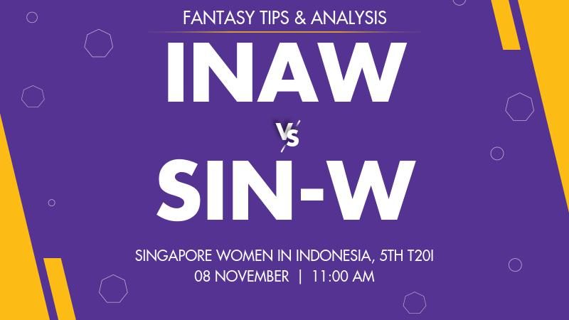 INA-W Vs SIN-W 2022, Singapore Women In Indonesia 6 T20I Series 2022 ...