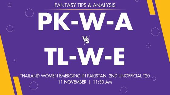 Pakistan A Women vs Thailand Women Emerging