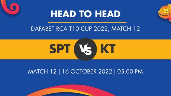 SPT vs KT Player Stats for Match 12 - Who Will Win Today's Dafabet RCA T10 Cup Match Between Spartans and Kutchi Tigers