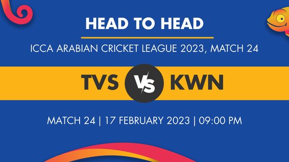 TVS vs KWN Player Stats for Match 24 - Who Will Win Today's ICCA Arabian Cricket League Match Between The Vision Shipping and Karwan CC