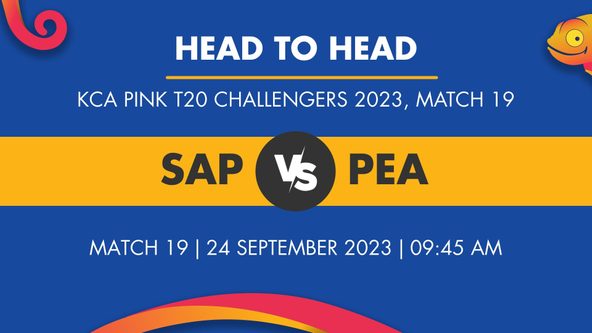 SAP vs PEA Player Stats for Match 19, SAP vs PEA Prediction Who Will Win Today's KCA Pink T20 Challengers Match Between Team Sapphire and Team Pearl