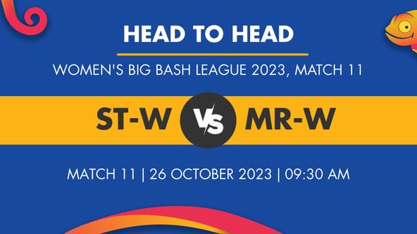 ST-W vs MR-W Player Stats for Match 11, ST-W vs MR-W Prediction Who Will Win Today's WBBL Match Between Sydney Thunder Women and Melbourne Renegades Women