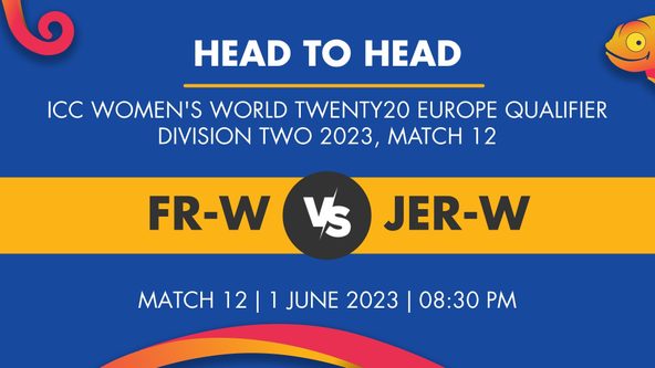 FR-W vs JER-W Player Stats for Match 12, FR-W vs JER-W Prediction Who Will Win Today's ICC WWT20 Europe Qualifier Div Two Match Between France Women and Jersey Women